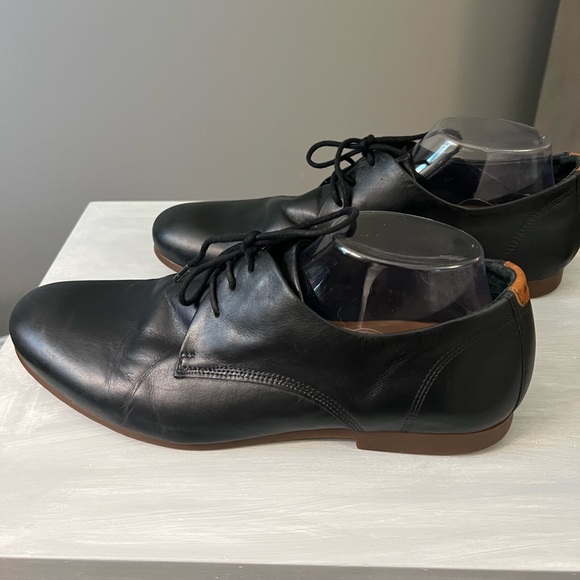 Royal Republiq Men’s Leather Shoes Size 44 EU 10.5 US Black with Rubber Sole - Picture 2 of 14